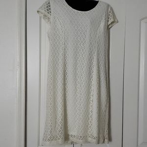 Embroidered White Dress